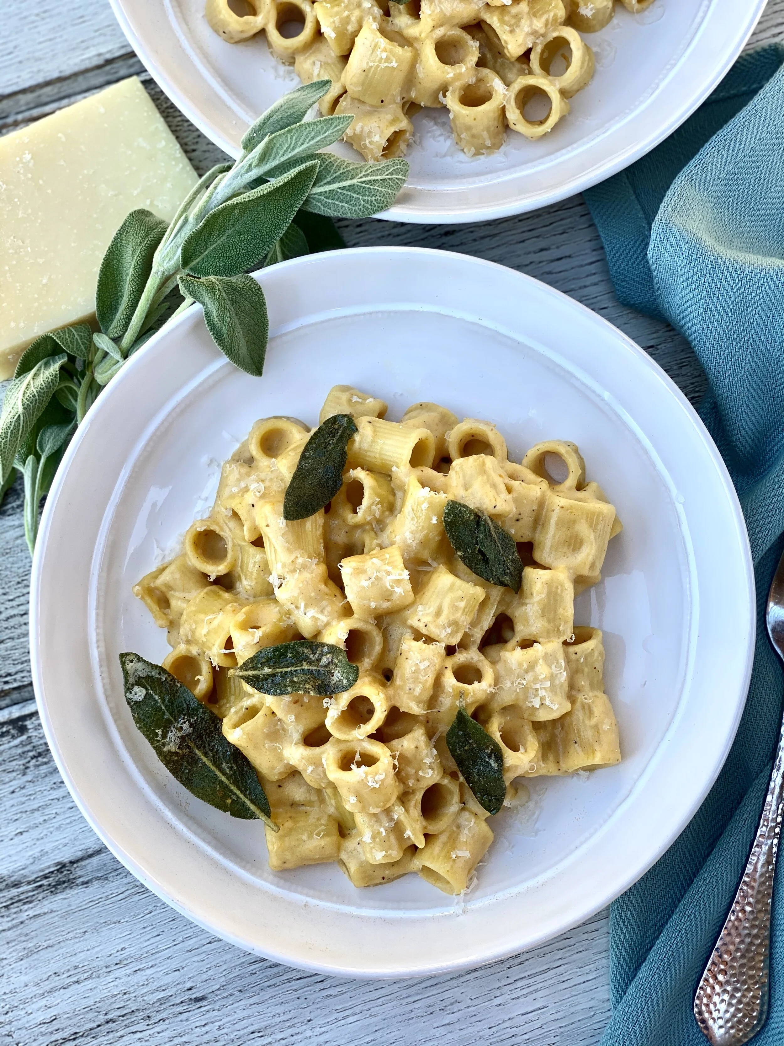 Creamy Pumpkin &amp; Browned Sage Butter Pasta