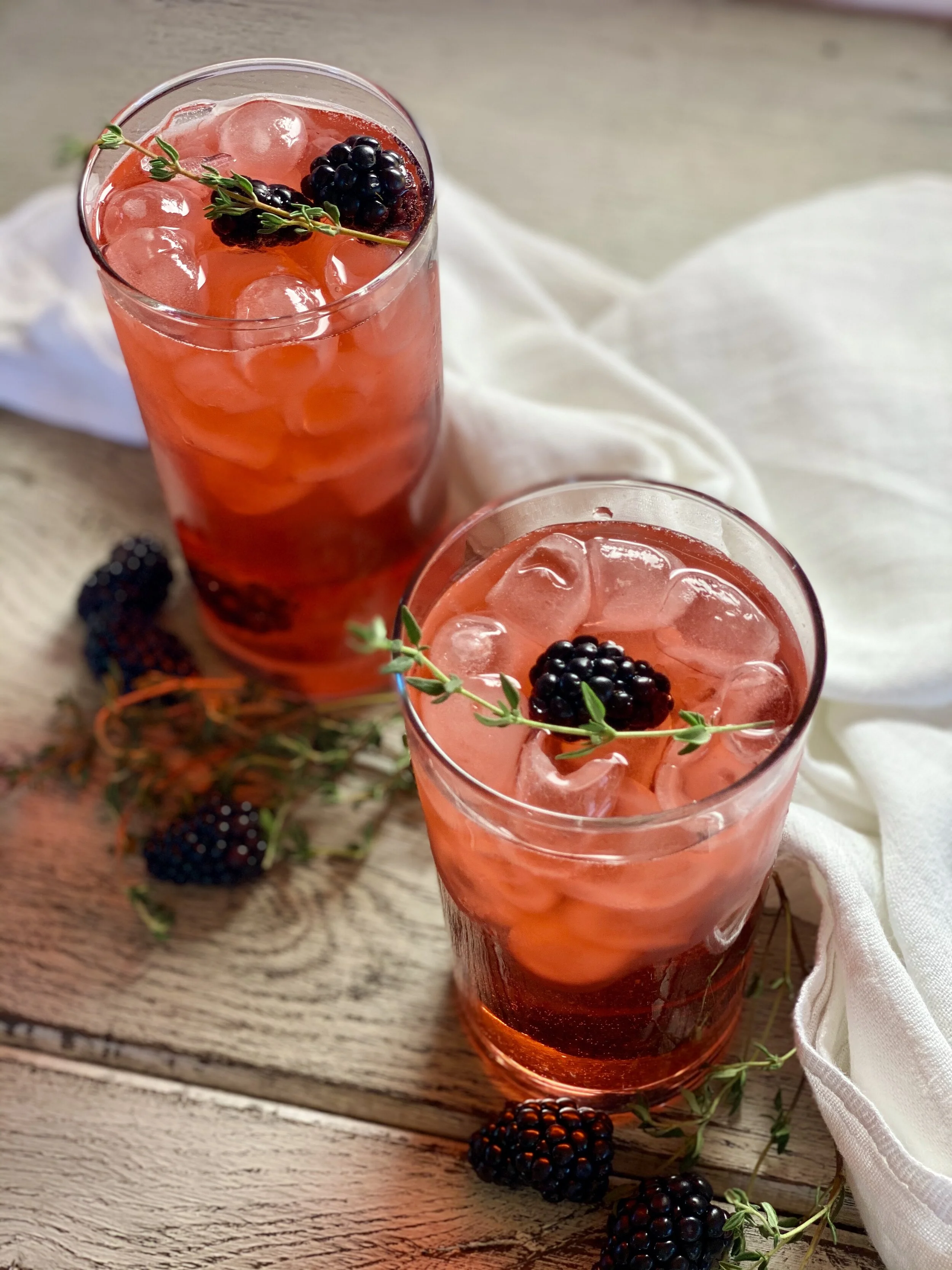 Blackberry &amp; Thyme Gin and Tonic