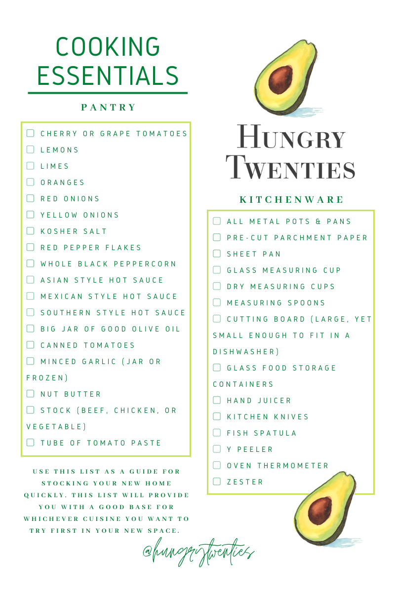 Cooking Essentials — Hungry Twenties