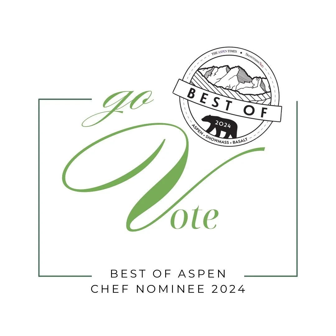 I am excited to share that I&rsquo;ve been nominated for the Best Chef of Aspen 2024, and I would be honored if you could take a minute to cast your vote. Your vote and support would mean everything as I continue striving to bring you the best flavor