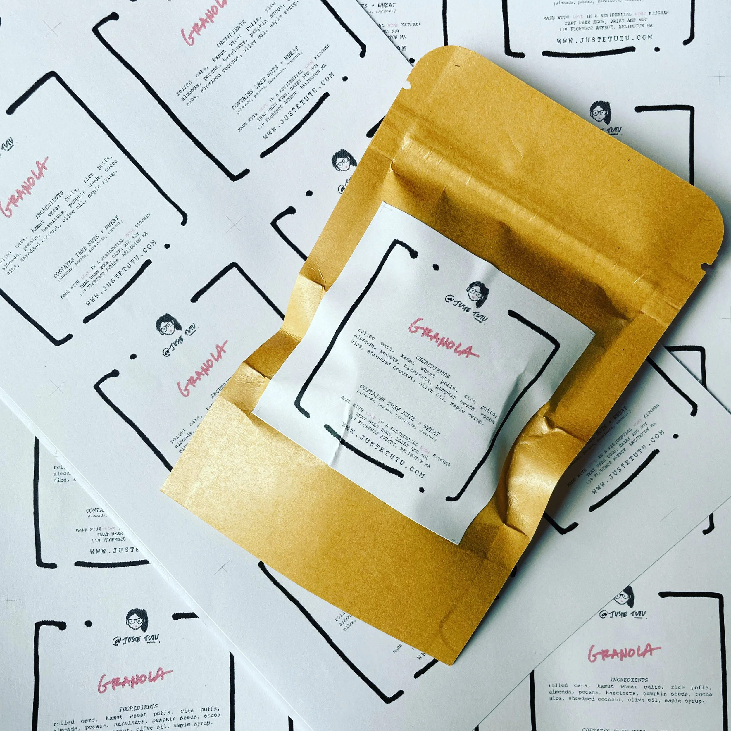 Our "mini" Granola 1oz (28g), more than less