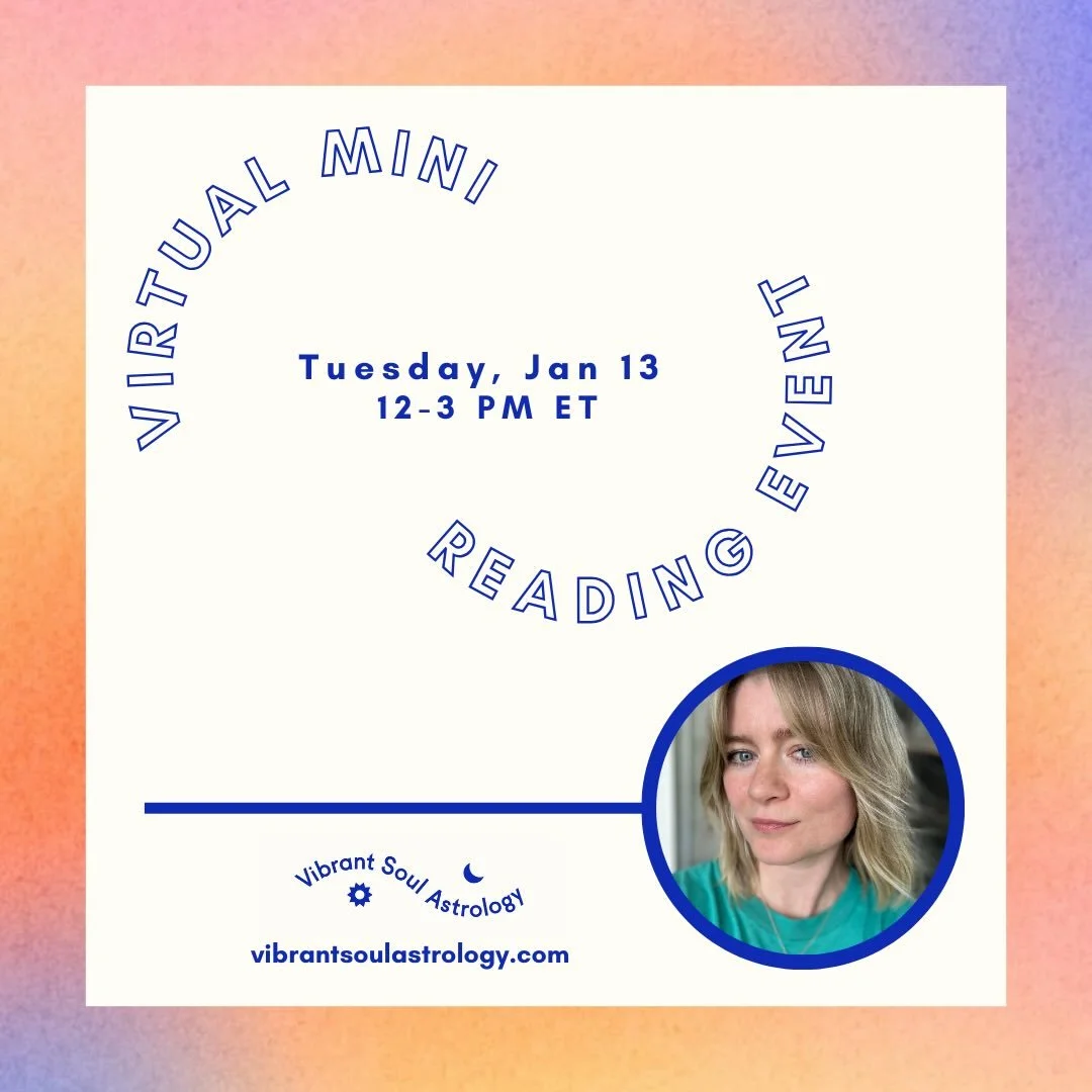 Happy New Year! 🎉🪩

Get it started right with a 15 min bite-sized cosmic check-in! ✨

Minis are wonderful for honing in on one burning question, or dropping into what the current moment holds for you specifically. Gain clarity and plan ahead with a