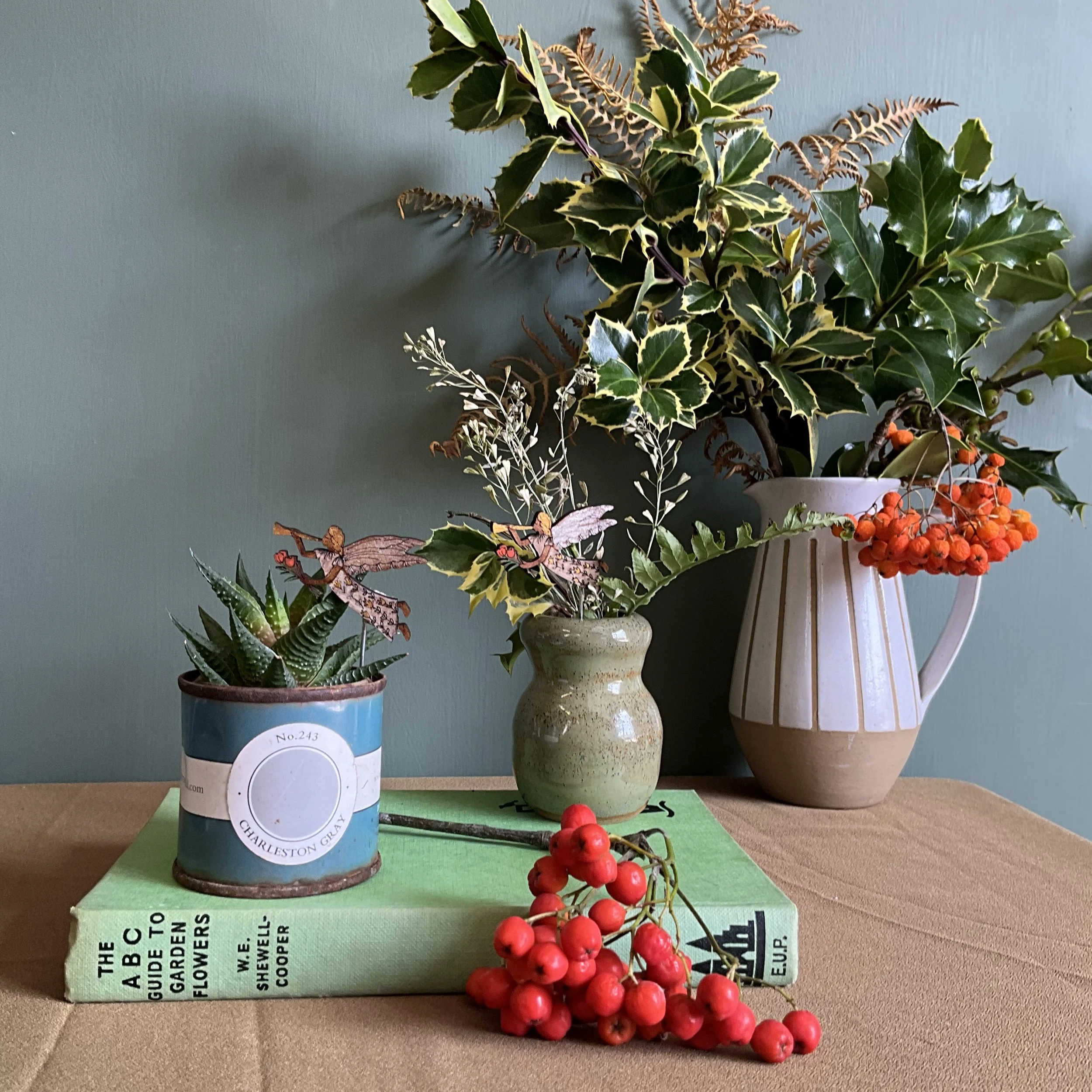 Lily Faith's Angel Plant Pot Decorations make the sweetest additions to small posies of festive foliage for your Christmas decorations throughout the home