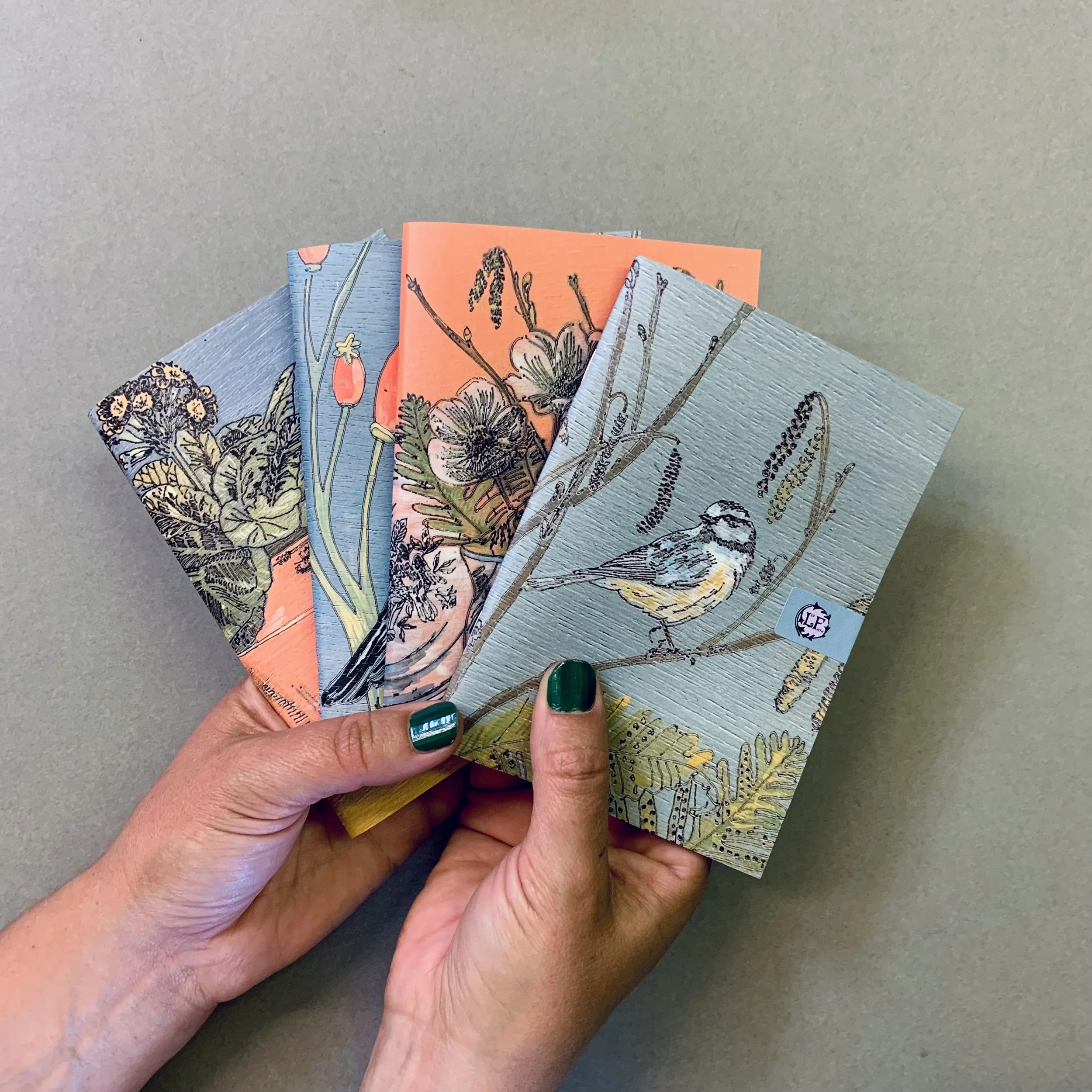 Available in a collection of 4 different designs, each one of Lily Faith's engraved illustrations and wooden textures.