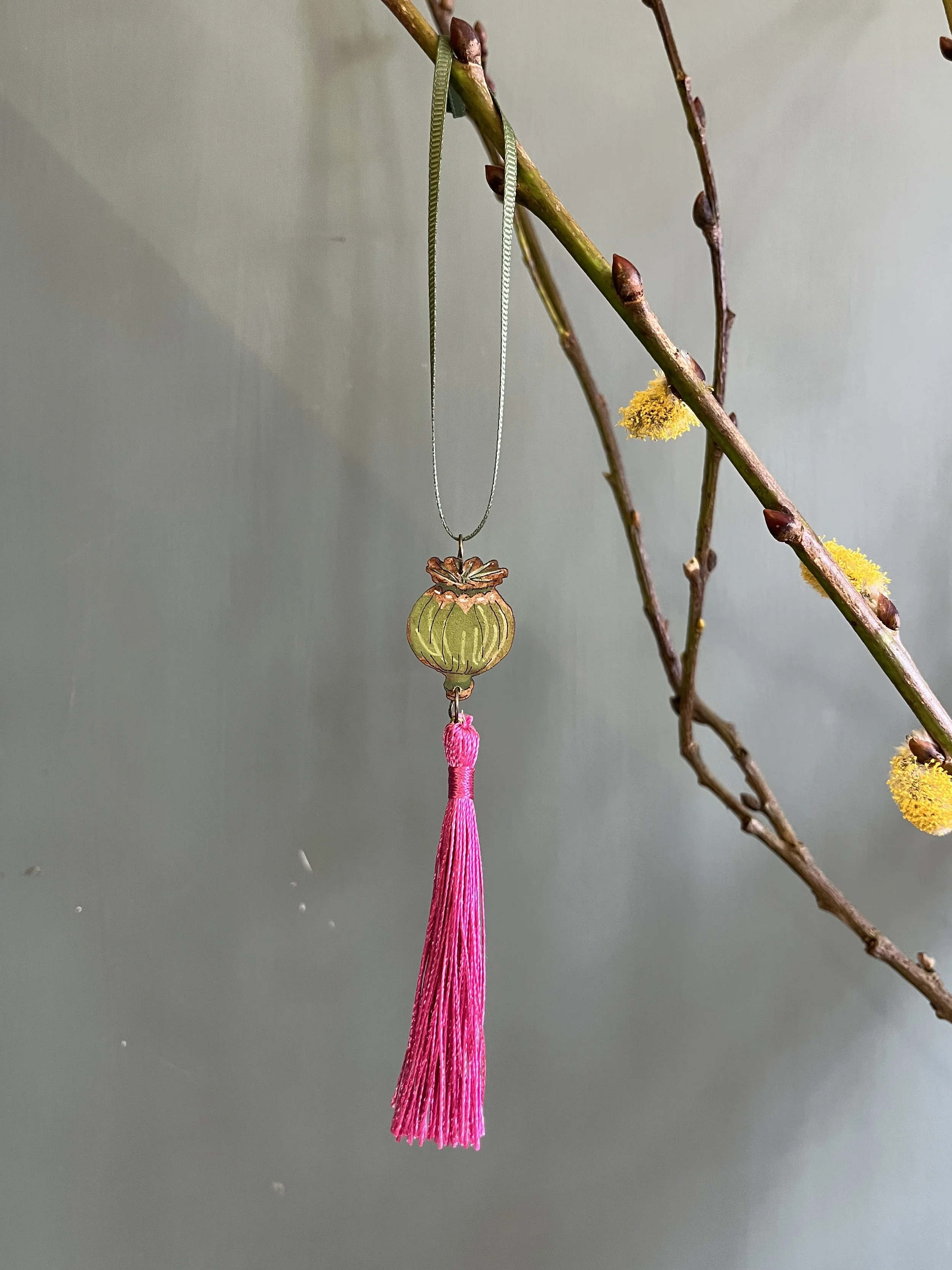Poppy Head Tassel Decoration