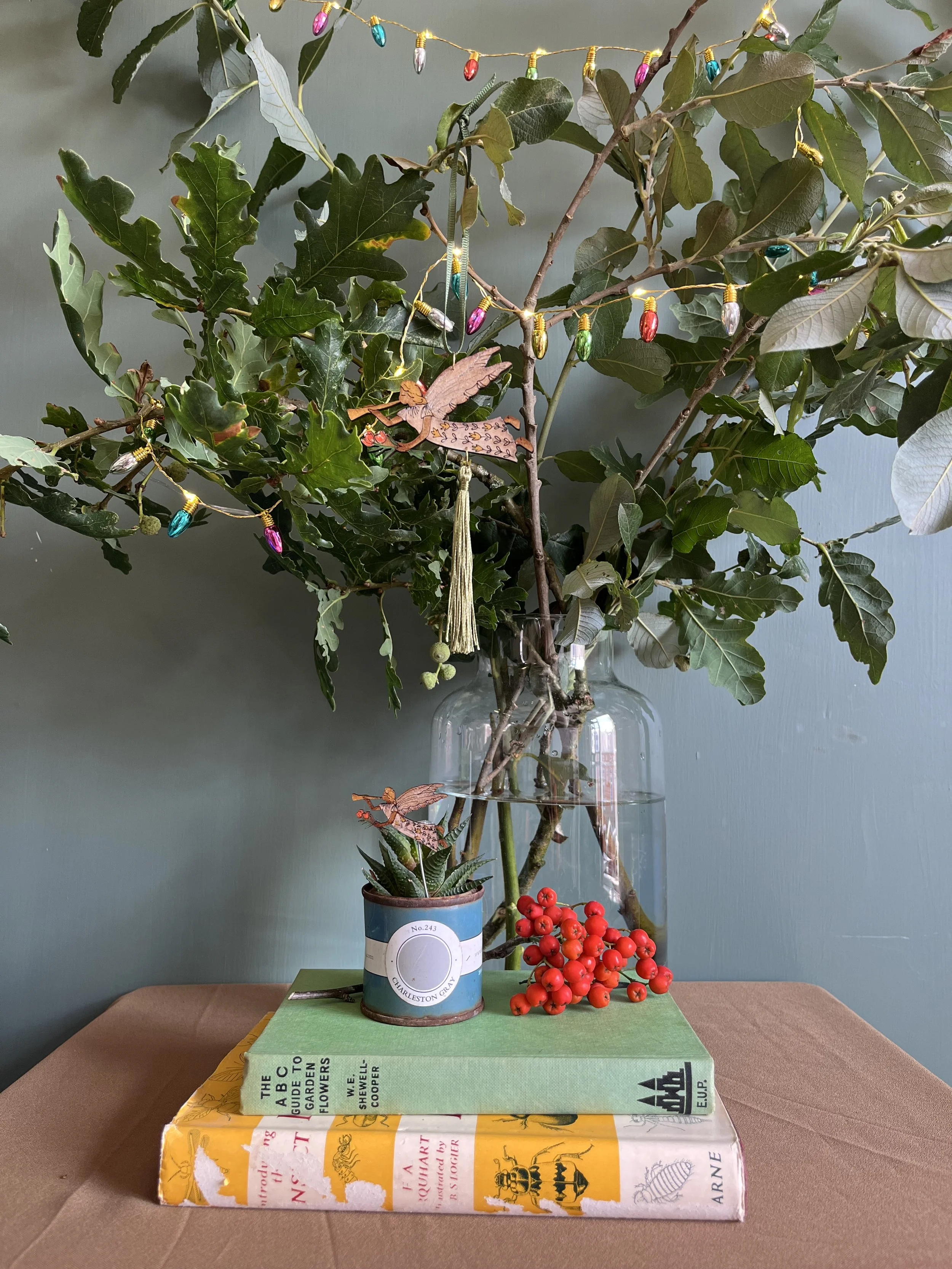 Lily Faith Christmas Angel decorations are inspired by Lily’s love of European folk art and the Devon hedgerows in Autumn.