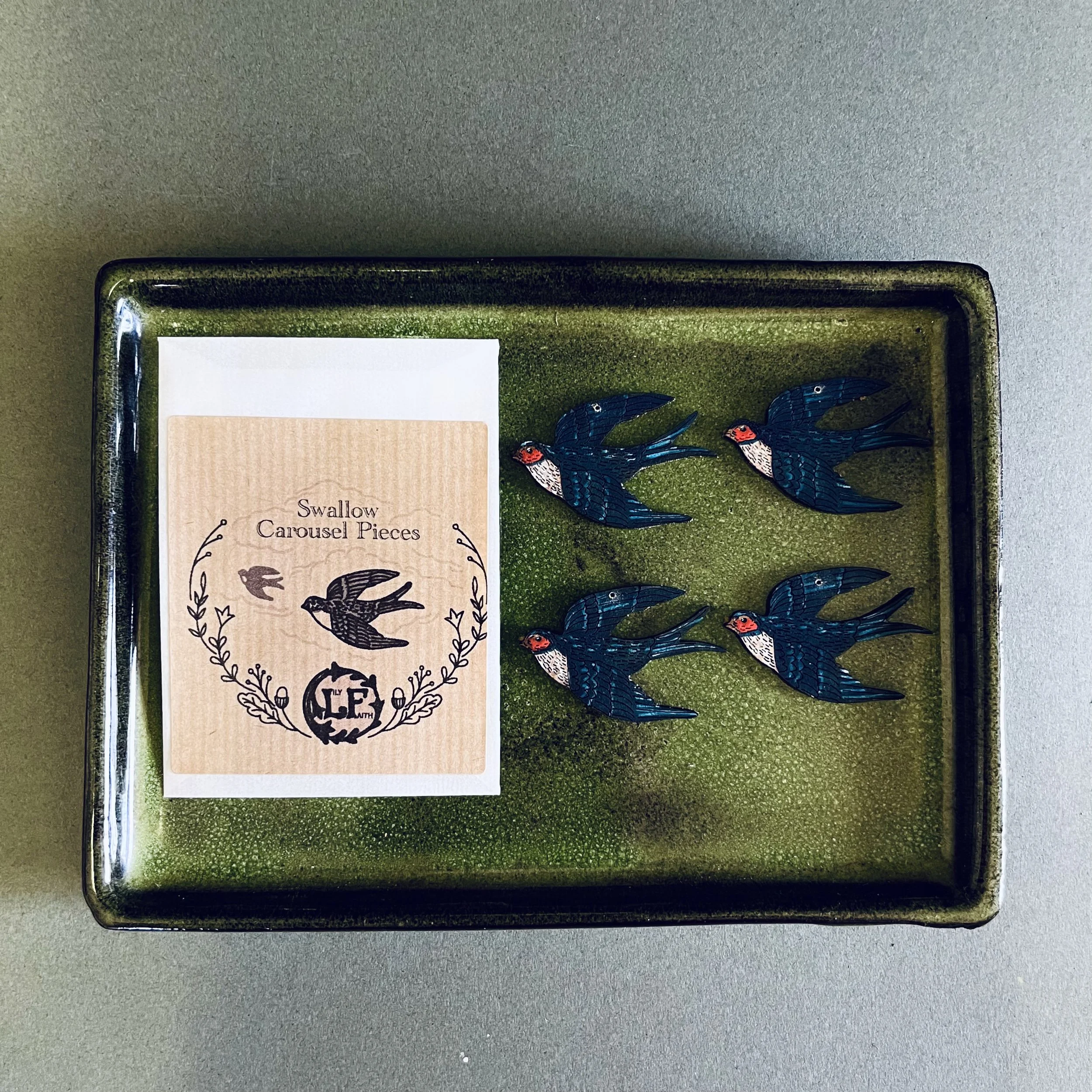 Lily Faith Swallow candle carousel pieces