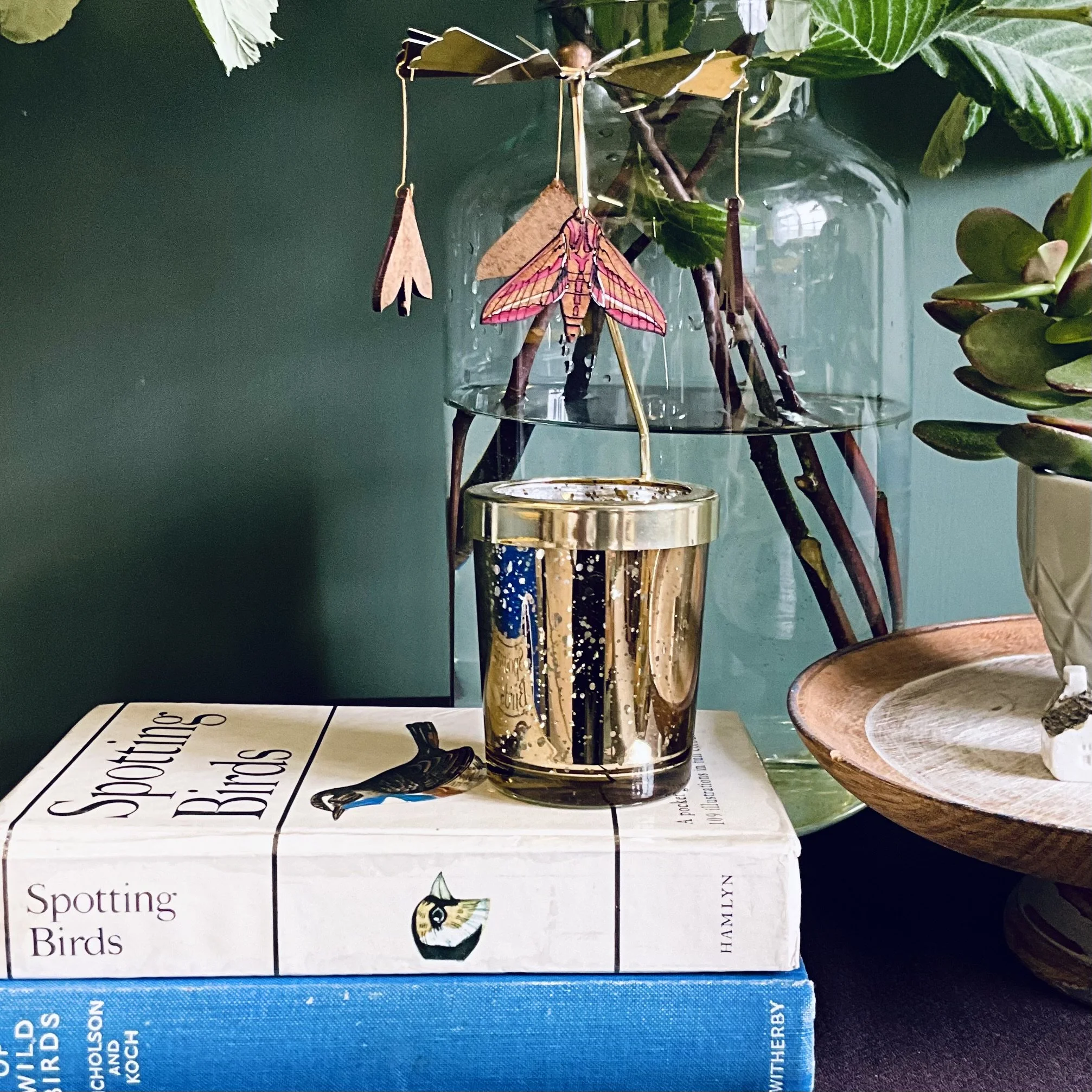 Elephant Hawk Moth Candle Carousel