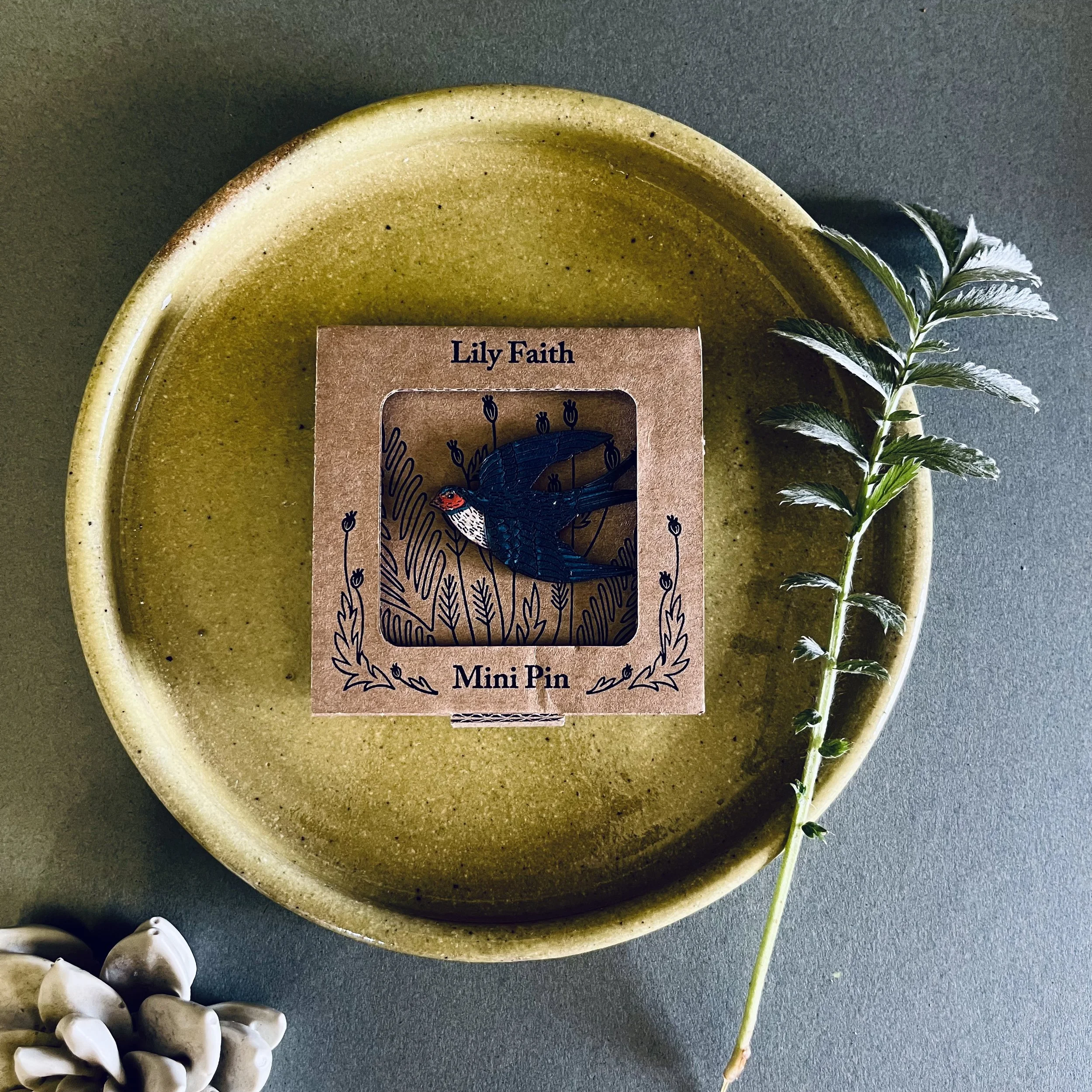 Lily Faith Swallow Mini Pin