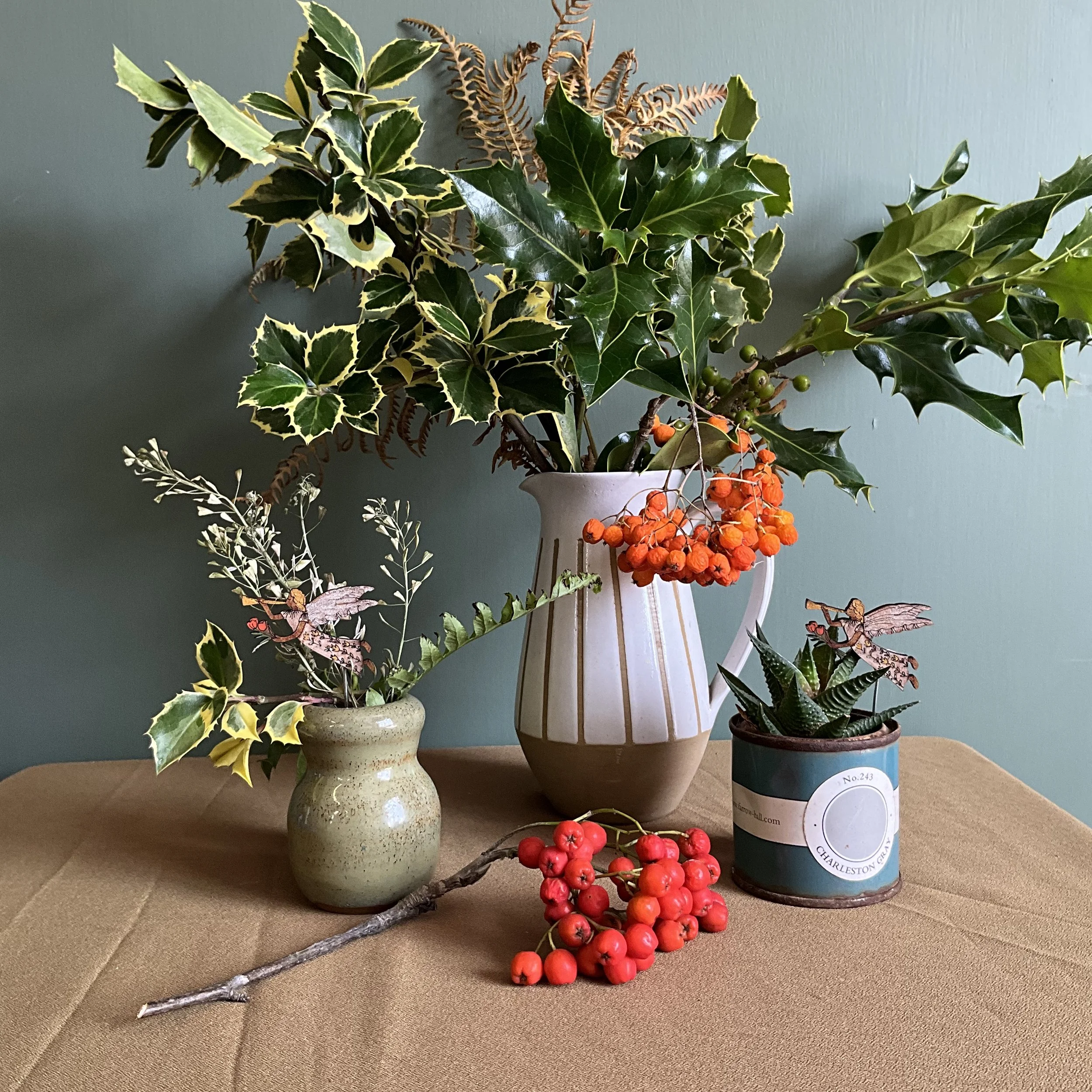 Lily Faith's Angel Plant Pot Decorations make the sweetest place settings for your Christmas table scapes