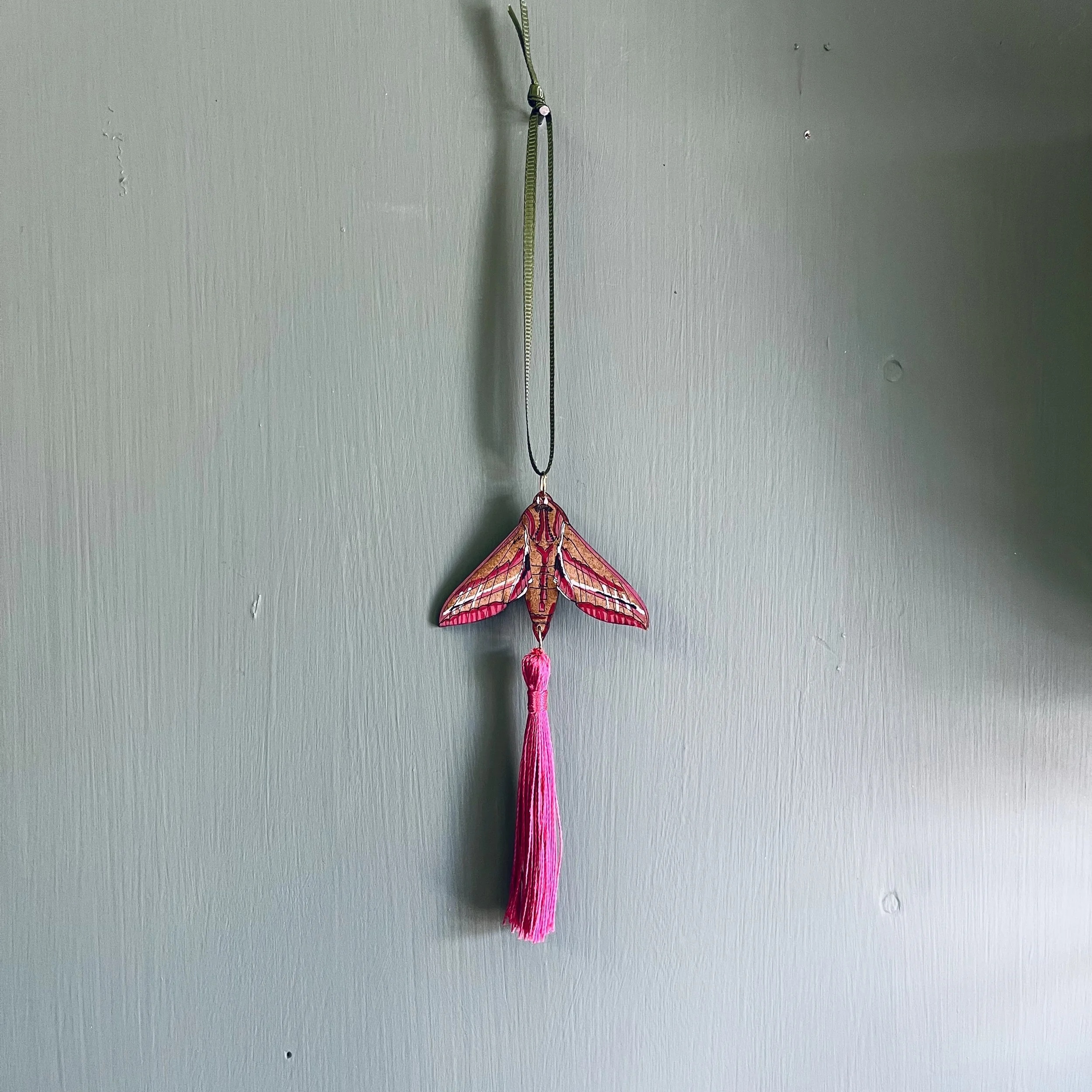 Elephant Hawk Moth Tassel Decoration