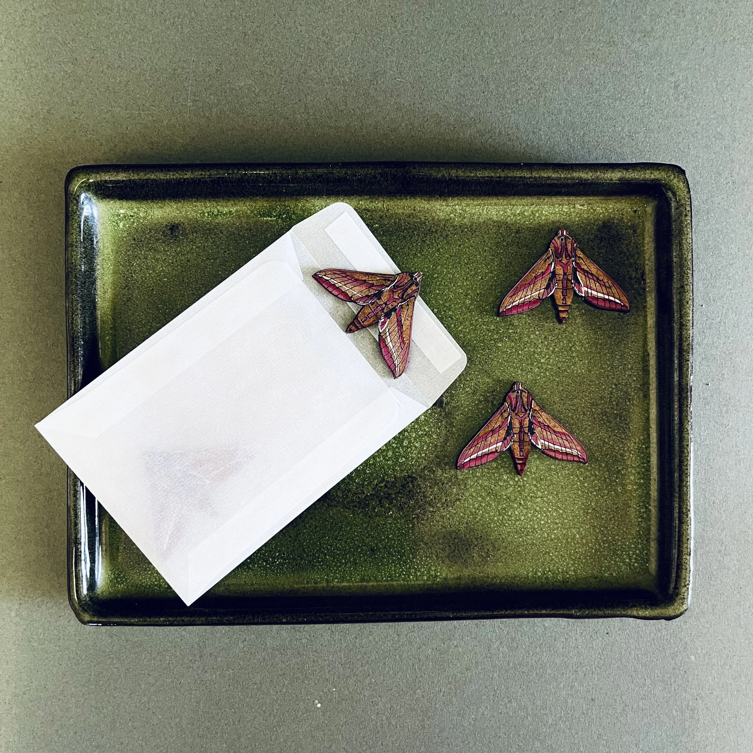 Elephant Hawk Moth Candle Carousel Pieces