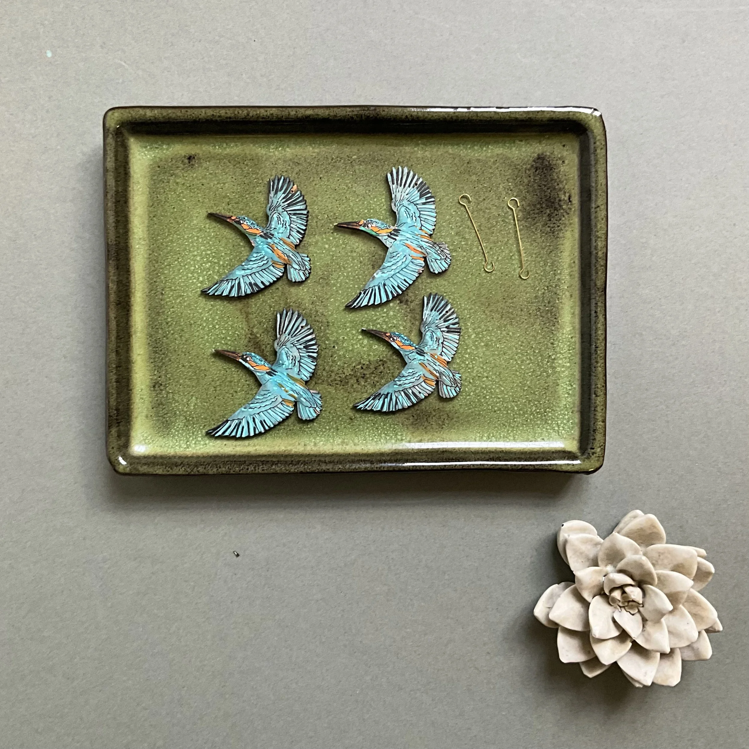 kingfisher candle carousel pieces