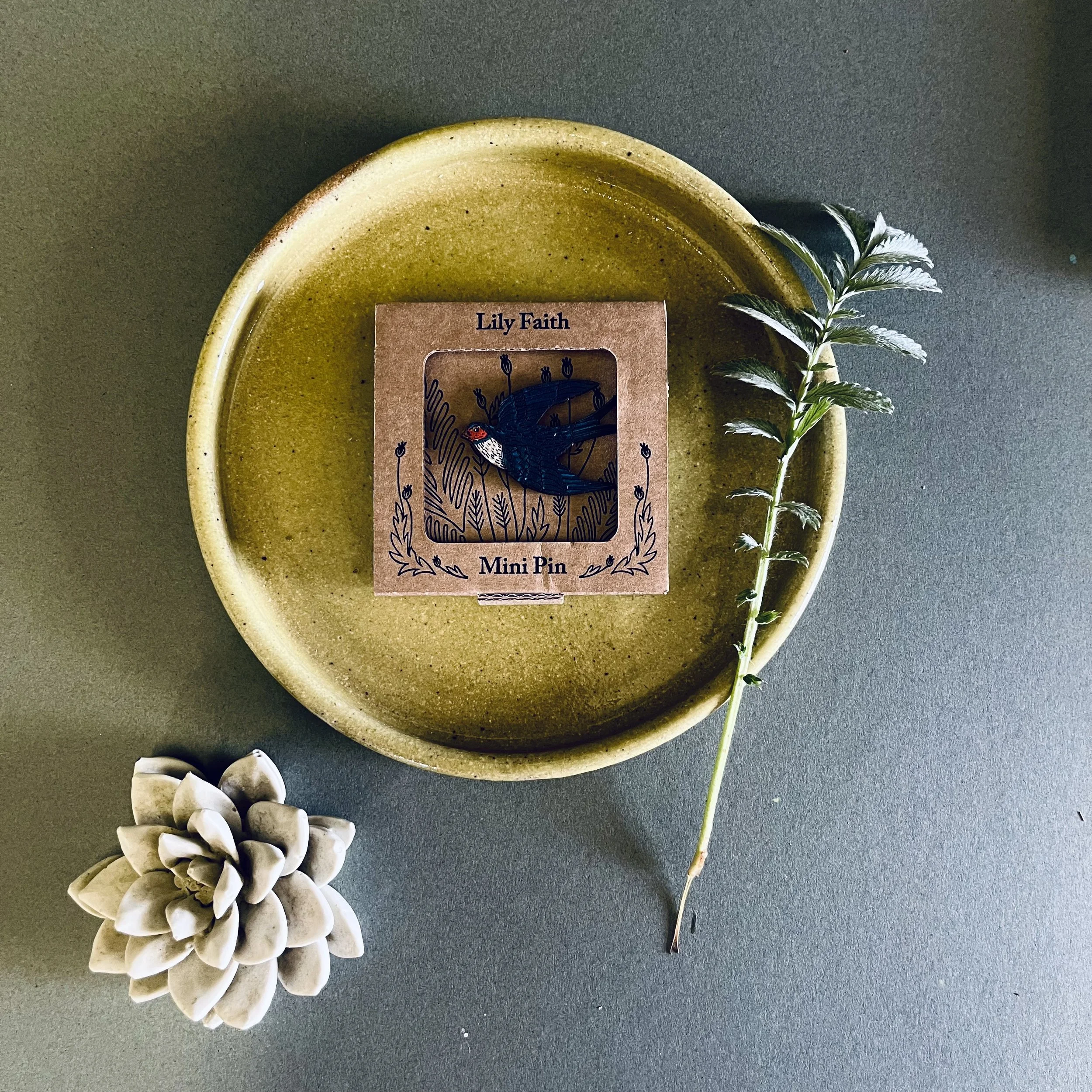 Lily Faith Swallow Mini Pin