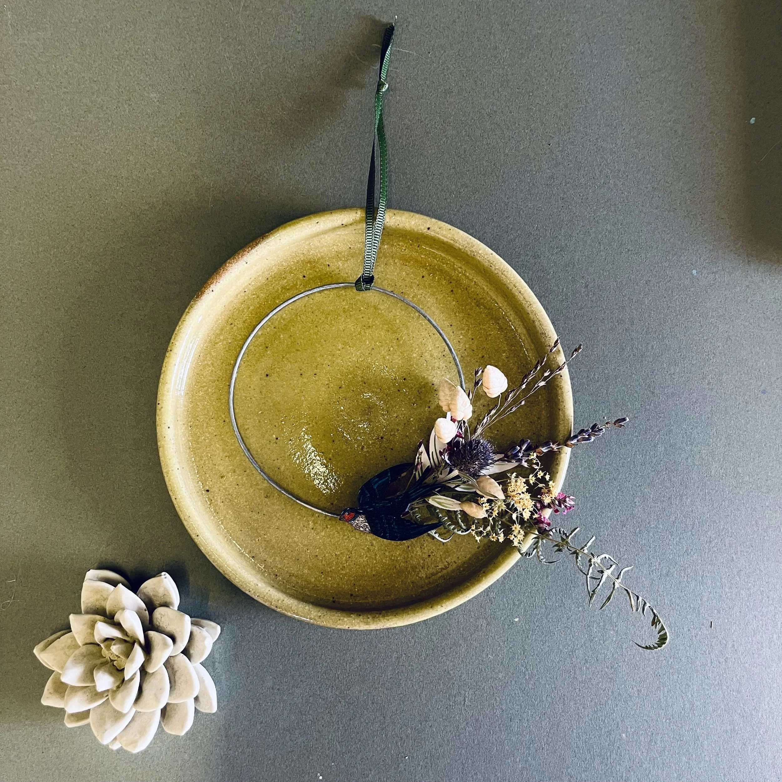 swallow small dried foliage wreath