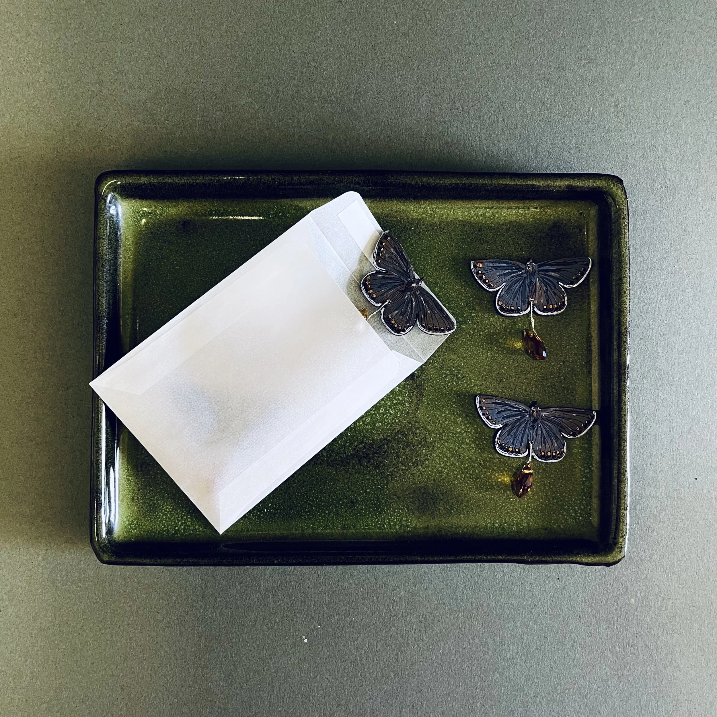 Common Blue Butterfly Candle Carousel Pieces