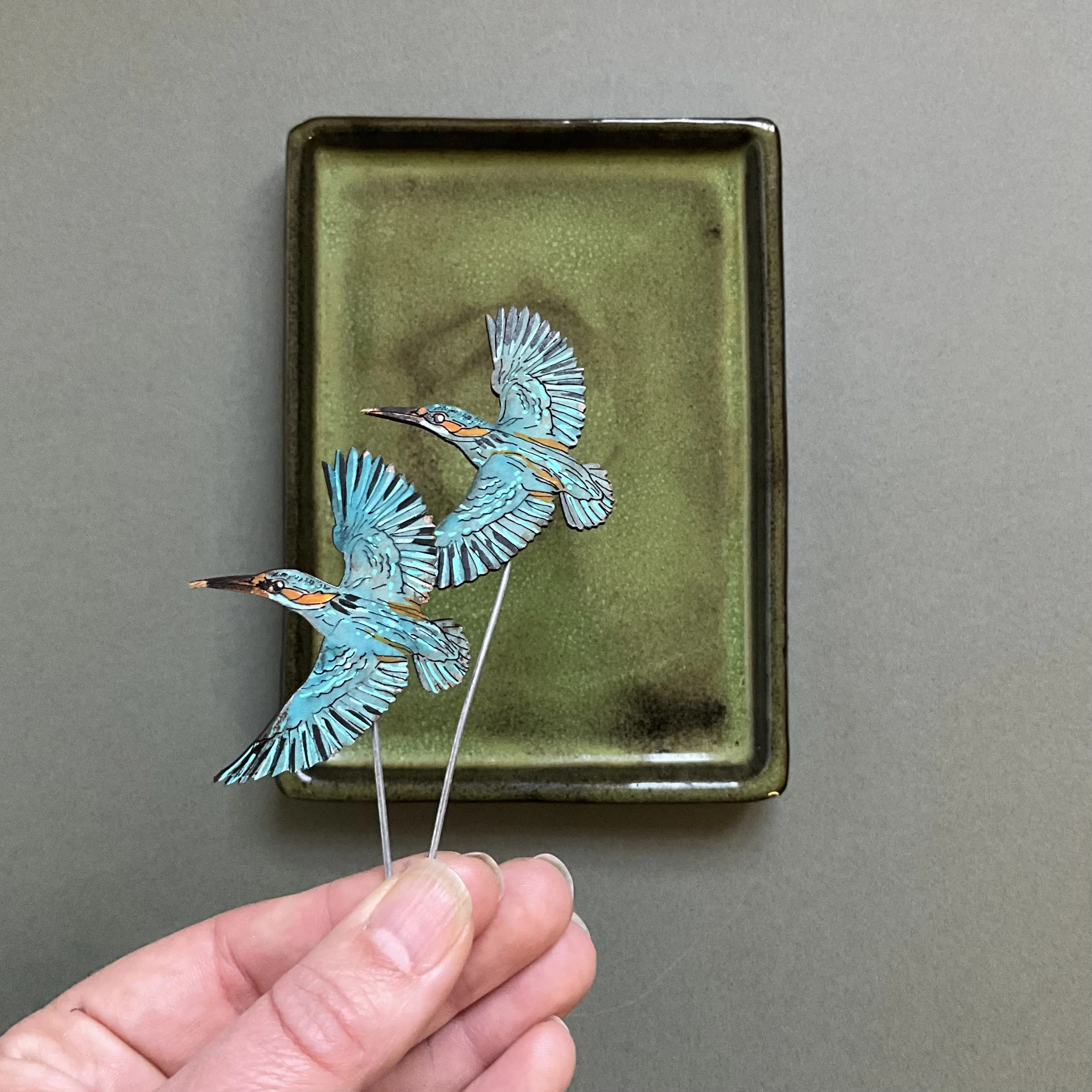 Kingfisher Plant Pot Companions held for scale (Copy)