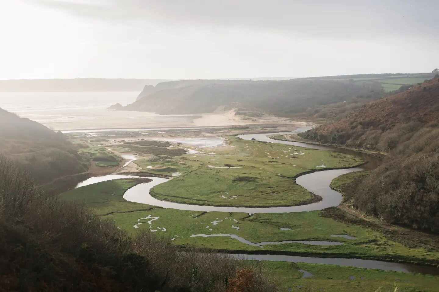 Merry Christmas from *surprisingly sunny Wales today. Three Cliffs Bay is one of the most beautiful views in Wales and a perfect Christmas Eve walk. I've been lucky enough to be in Wales for a couple of months this winter, and despite the usual rain 