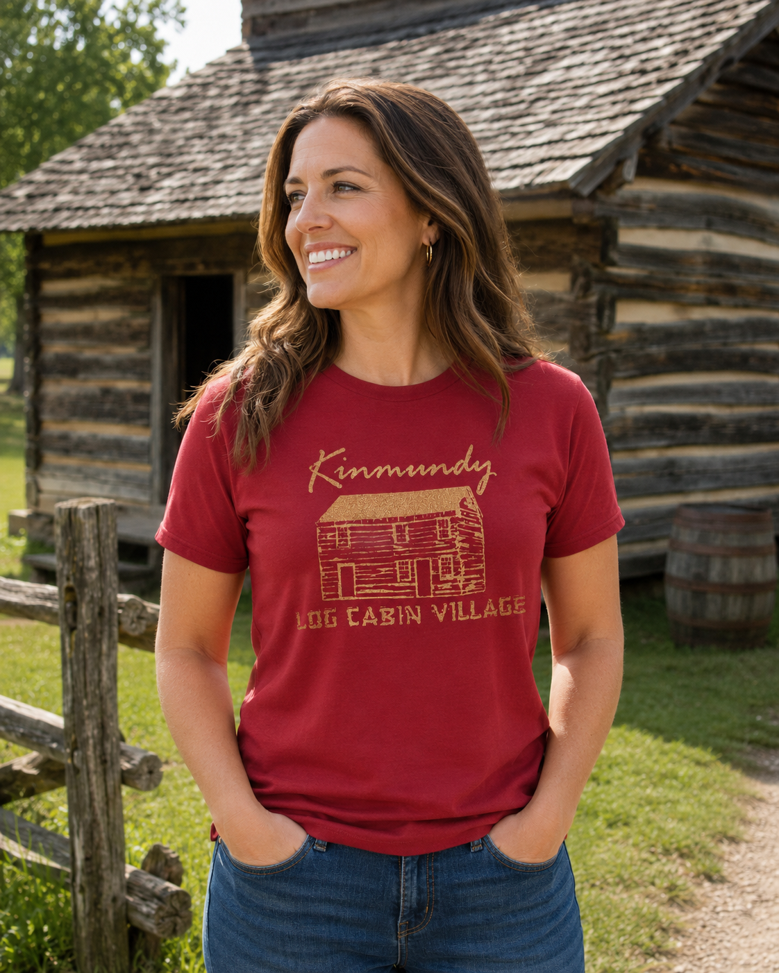 Log Cabin Village T-Shirt