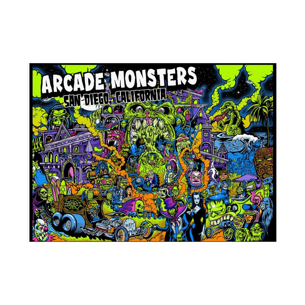 San Diego Halloween Poster Collaboration with Dirty Donny — Arcade
