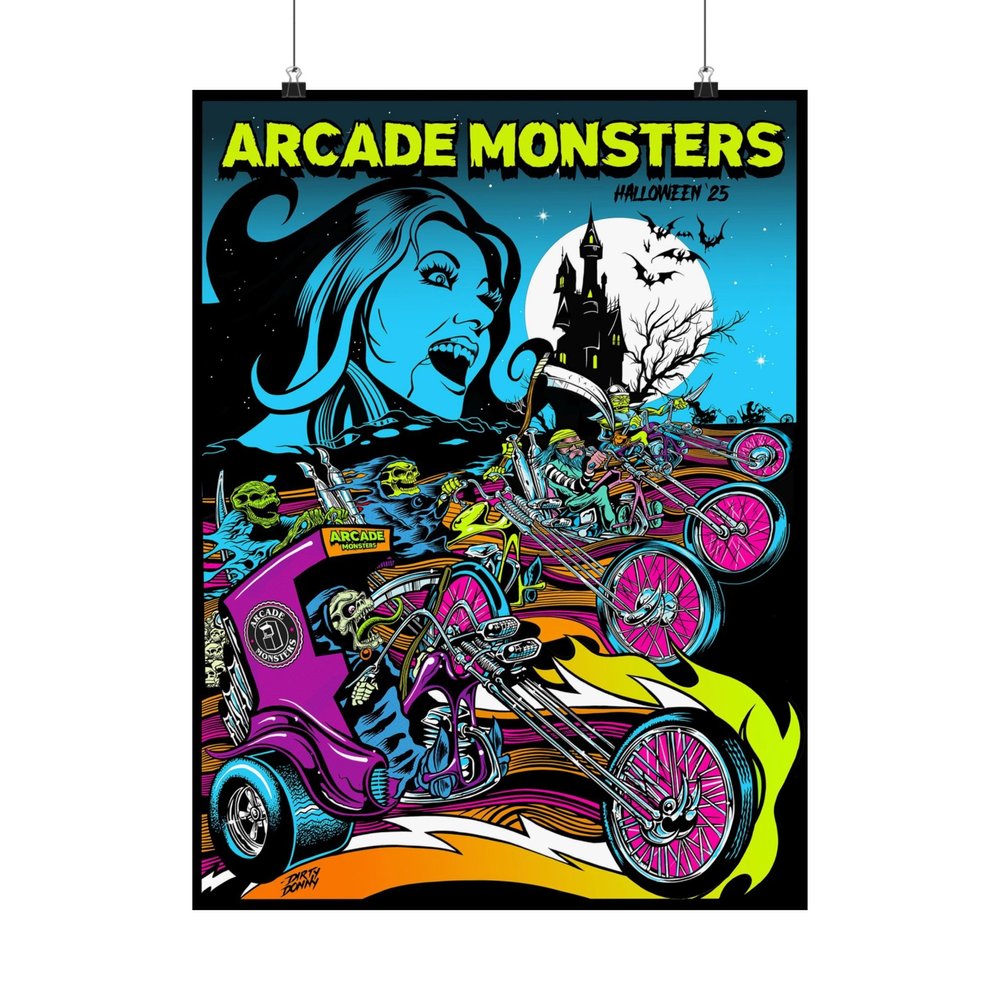 Arcade Monsters Halloween Poster 2025 — Arcade Monsters