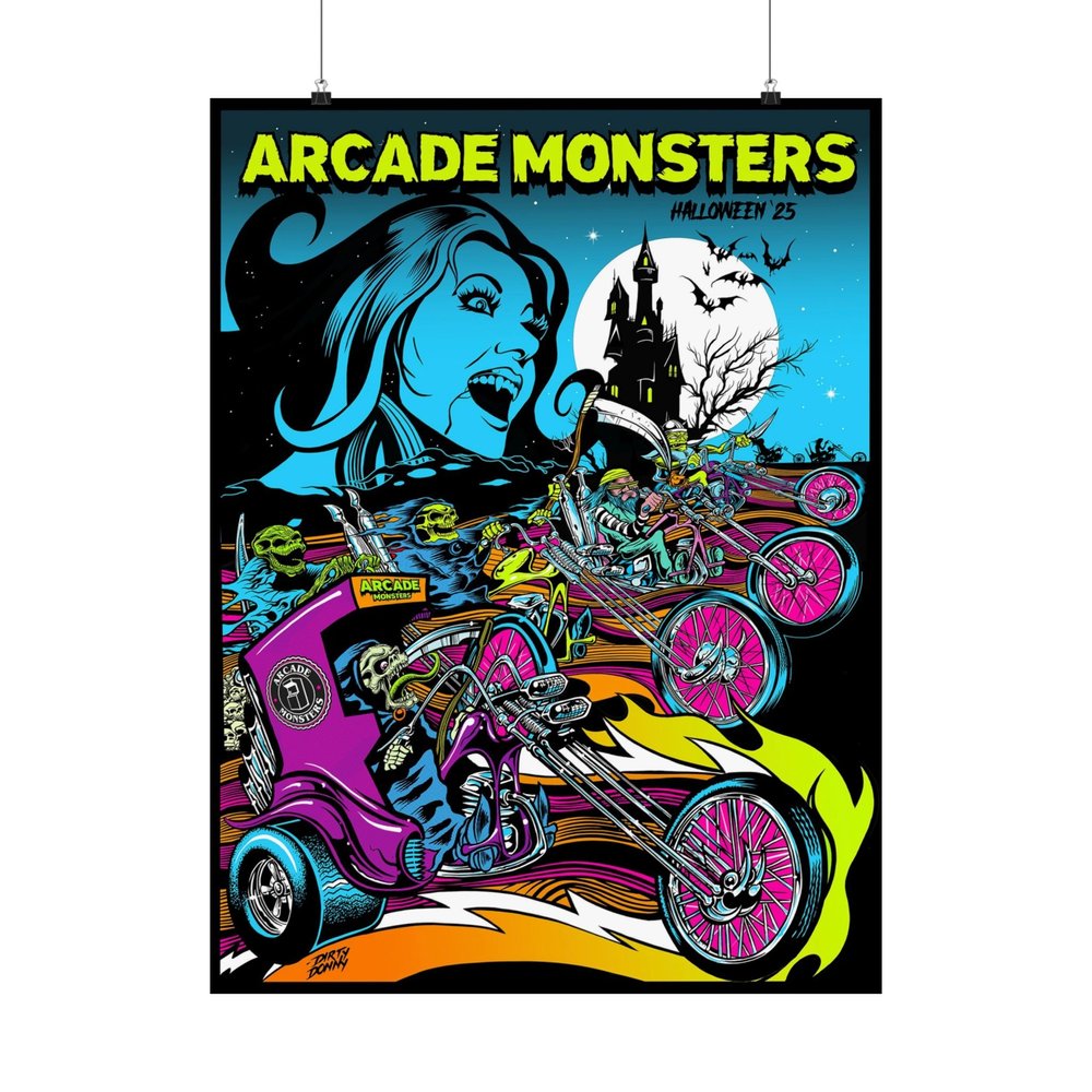 Arcade Monsters Halloween Poster 2025 — Arcade Monsters