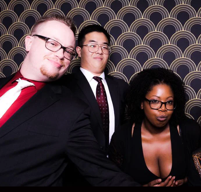 Brianna and I being ourselves. Jeremy representing the world.
