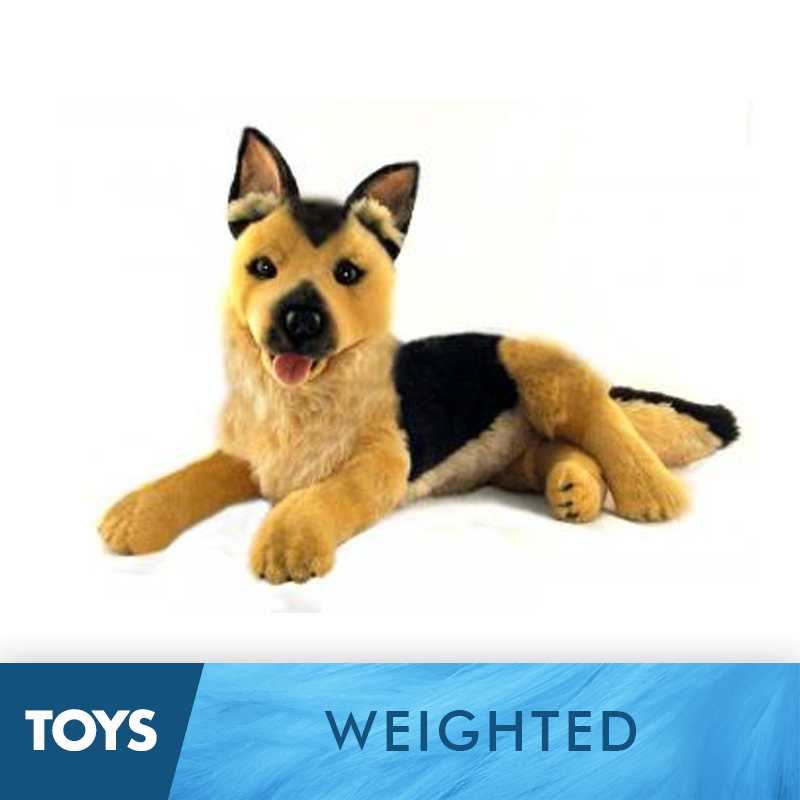 Weighted Plush German Shepherd Pup