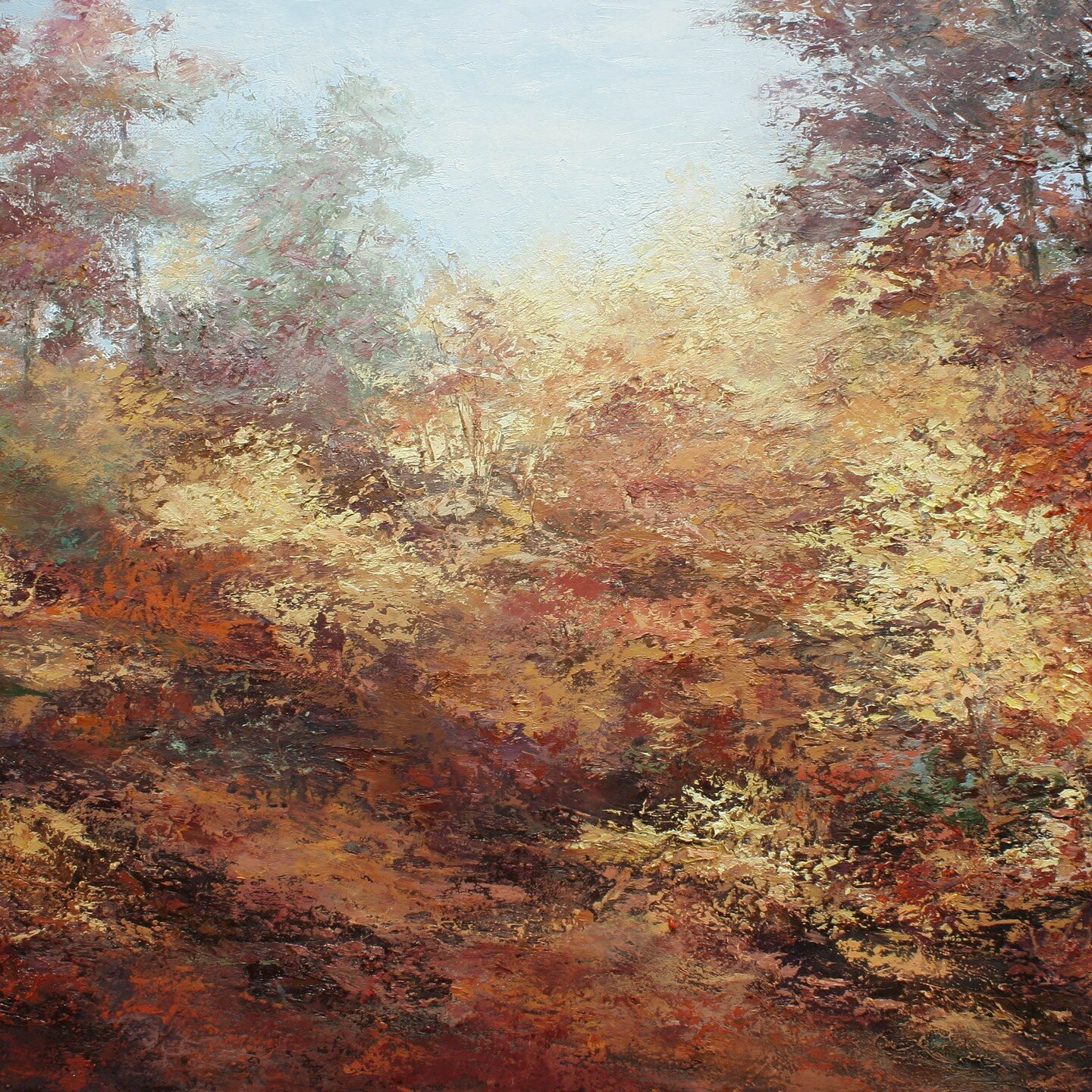&quot;Color Spectacular&quot; is an oil painting now in the Grace Mills River juried exhibition until January 11,2023.