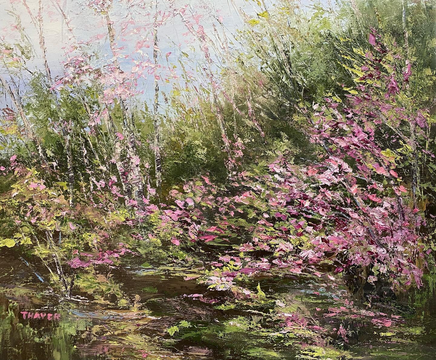 Spring is almost here. #spring #katethayerpainting #galleryflatrock