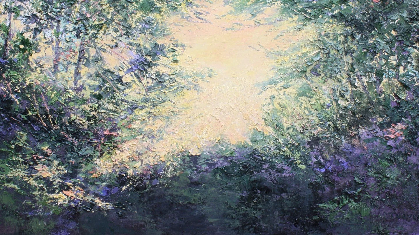 &quot;Sneaking In: an oil painting was juried into the 2023 Grace Mills River Art Exhibition at the Grace Center Gallery 495Cardinal Road, Mills River, NC. until January 11.
It is an honor to be included in this show.