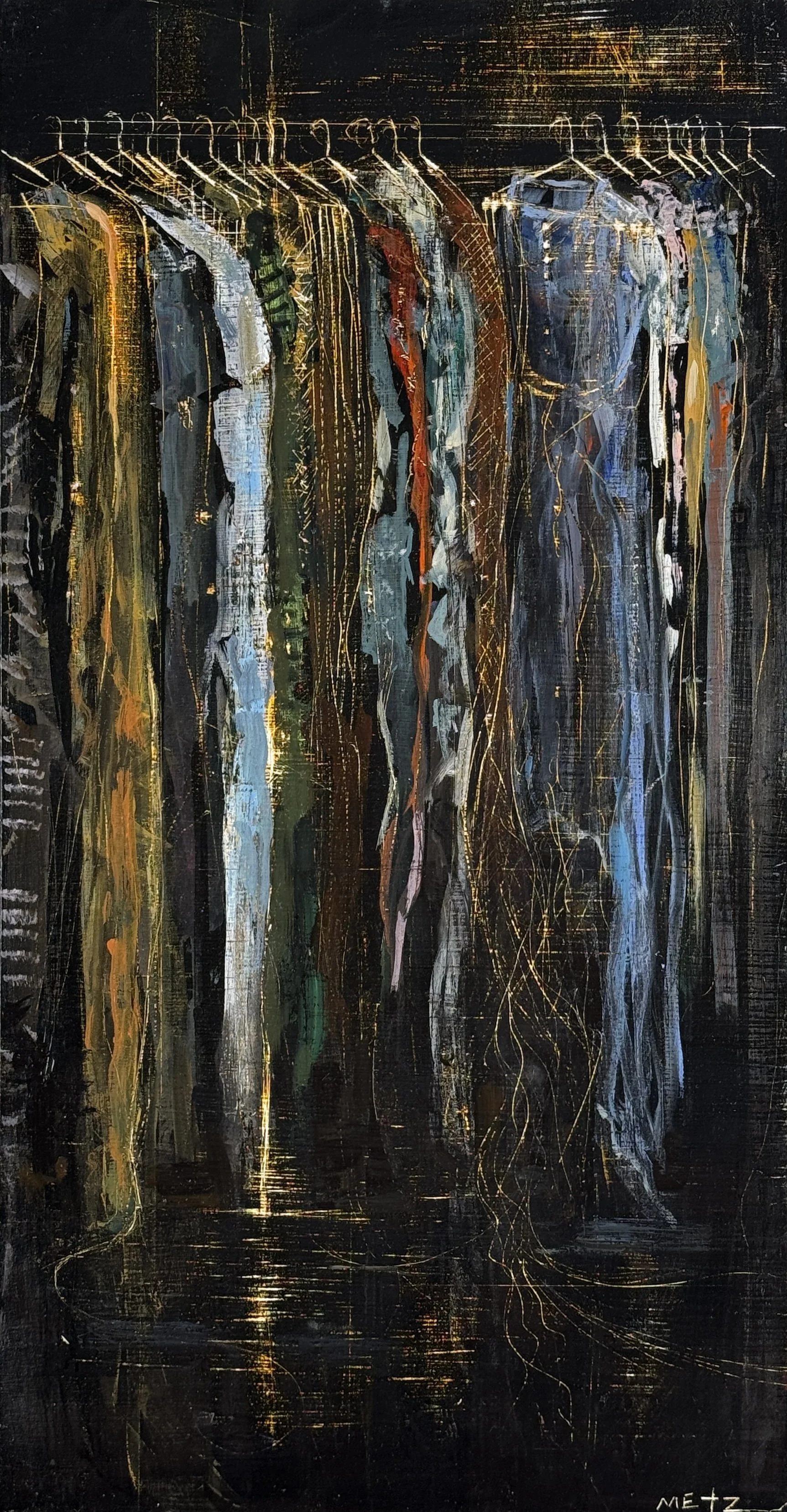 Metz : Sentient Beings (12x23in)2018 acrylic on panel  .jpg