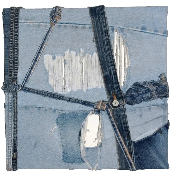 Bound, 2010 denim pieces 16"x16"