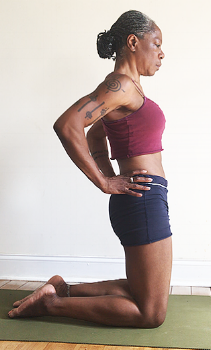 keep low back long.