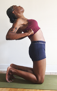 shoulder blades together & lift heart.