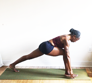 ashwa sanchalanasana. (low lunge pose)