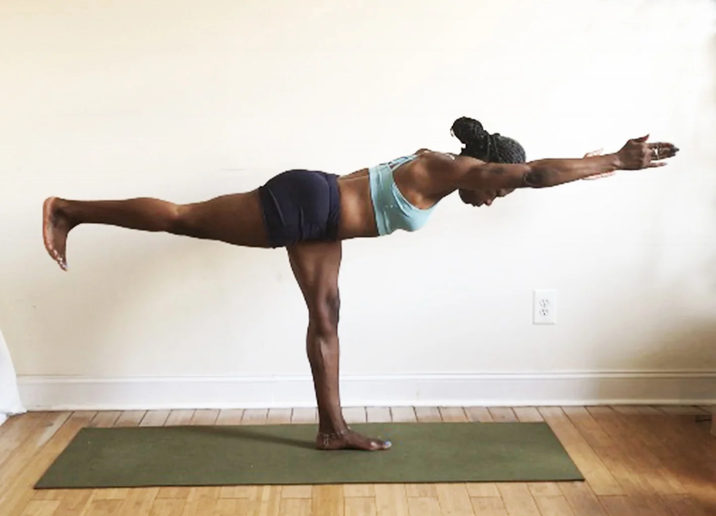 virabhadrasana III. (warrior three pose)