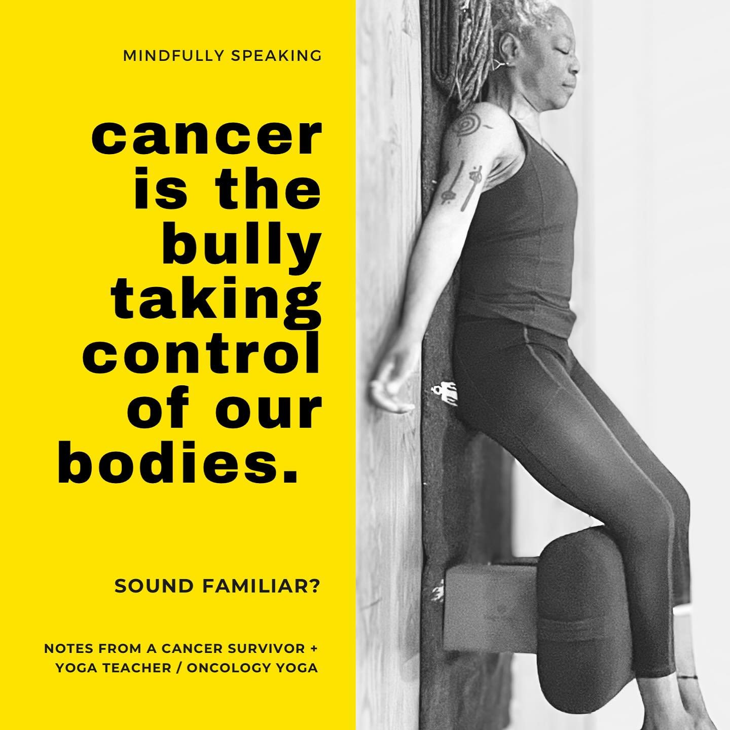 FACING A BULLY REQUIRES PLANNING 

CANCER, as explained by my oncology yoga  mentor @tariprinster  @yoga4cancer 
behaves like a rebellious teenager who just won&rsquo;t follow the rules. 

Cancer is a full on bully that is ONLY interested in taking o