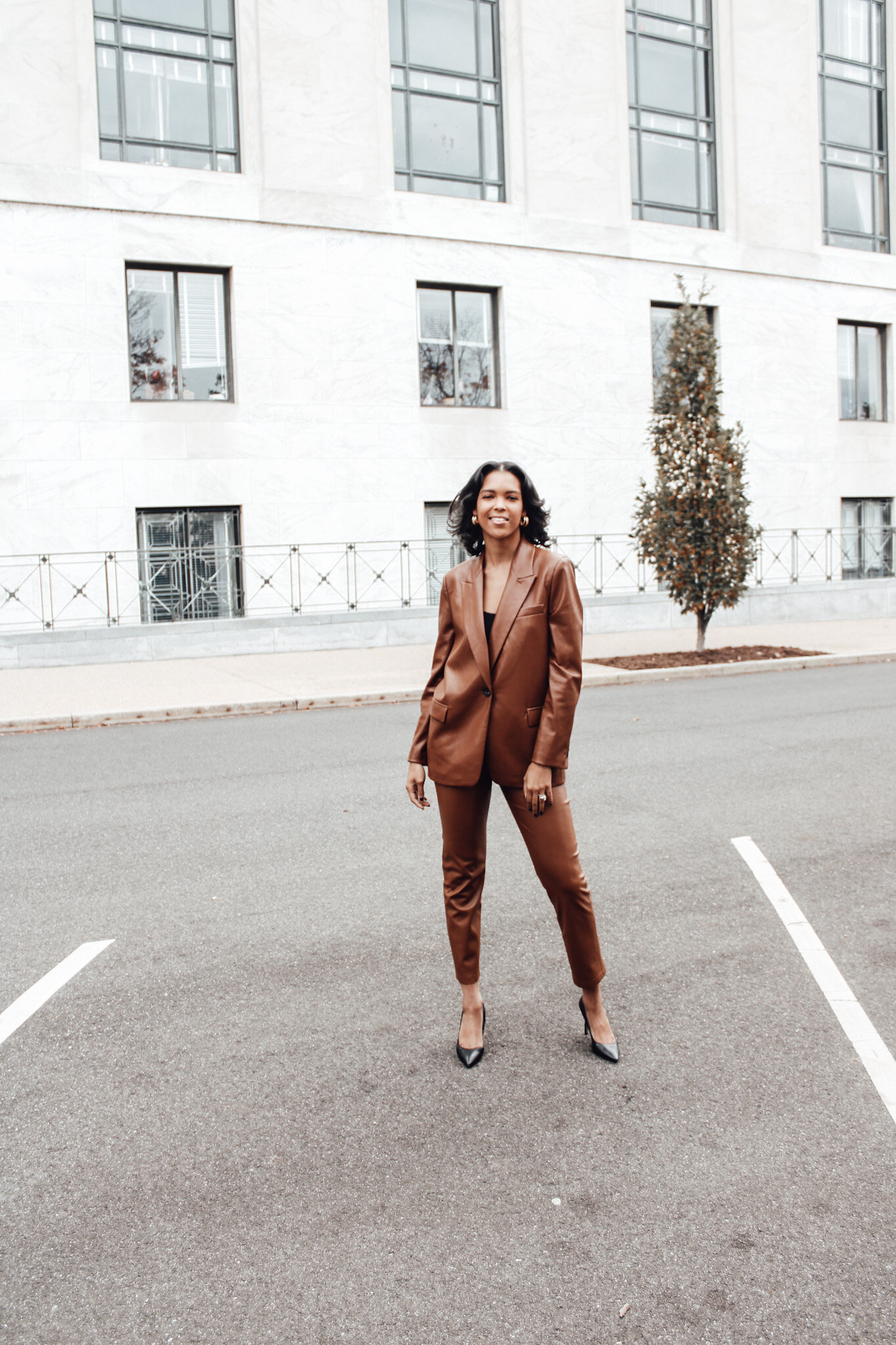 How to Wear Faux Leather to the Office — Poised