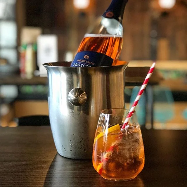 Because Aperol Spritz is so last year! Ladies and Gents meet your new go to drinks for this summer the &ldquo;Prosecco Spritz&rdquo; guaranteed good times ✌️🥂
.
.
.
.
#proseccospritz #prosecco #summer #summertime #cocktails #drinks #adultbeverage #celebration #goodtimes #itstheweekend #goodvibes #goodvibesonly #banhmicaphe #banhmicaphenz #hamiltonwaikato #hamiltonnz #neatplaces #neatplaceshamilton #neatplacesnz #hamiltoneats #newzealandeats