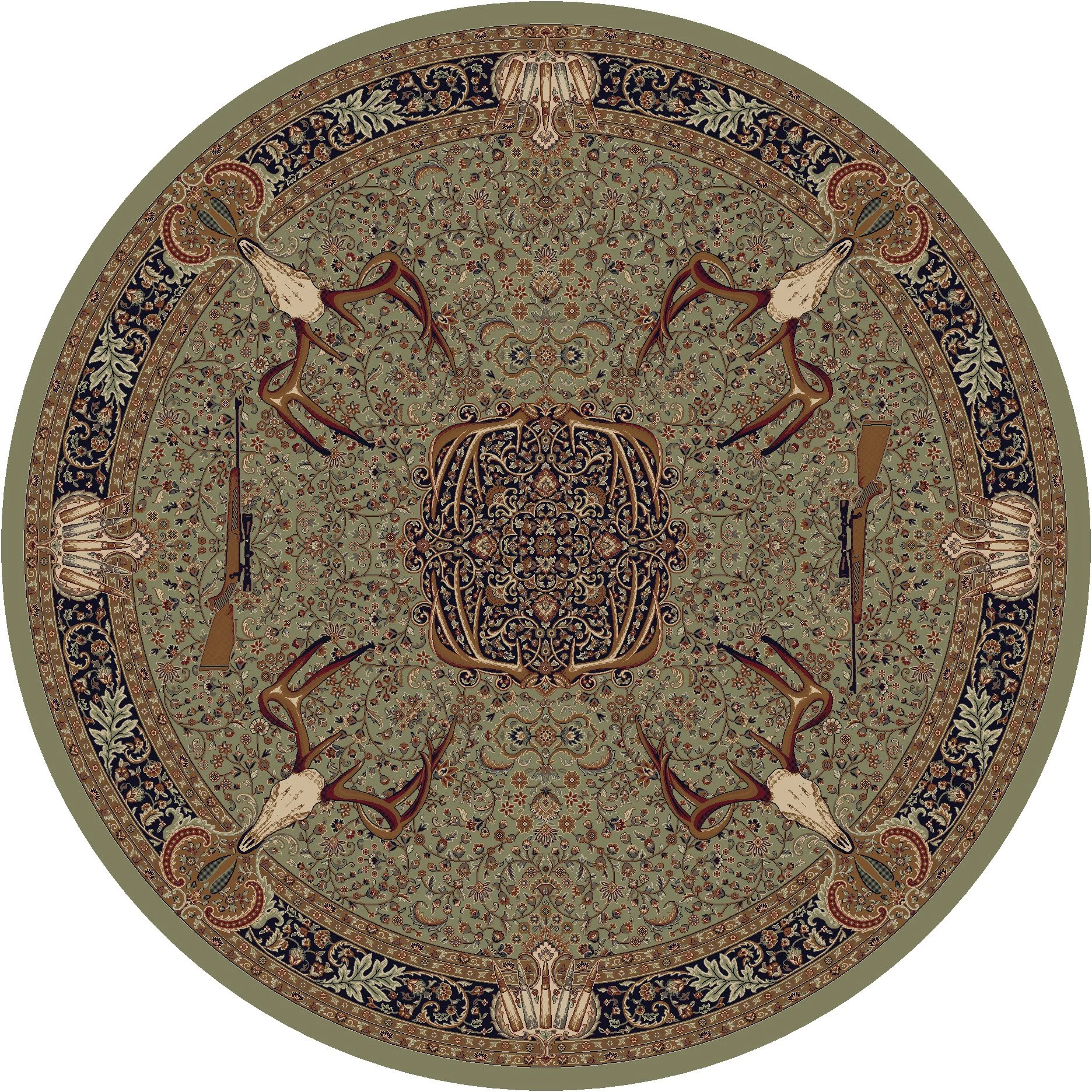 0385GRN296 Trophy Room - Green 8ft Round.jpg