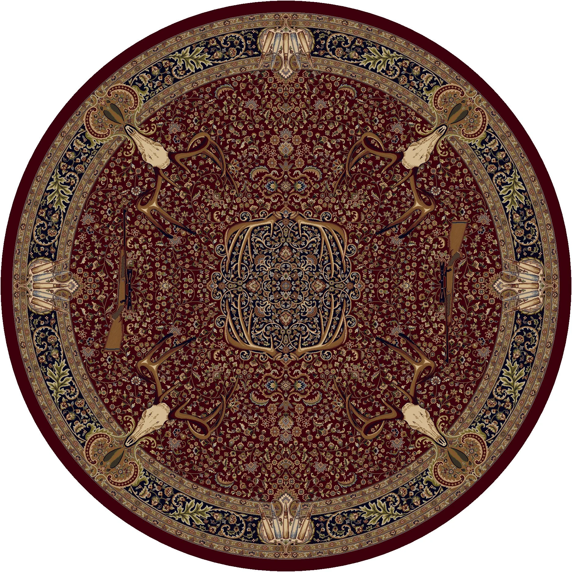 0385BUR296 Trophy Room - Burgundy 8ft Round.jpg