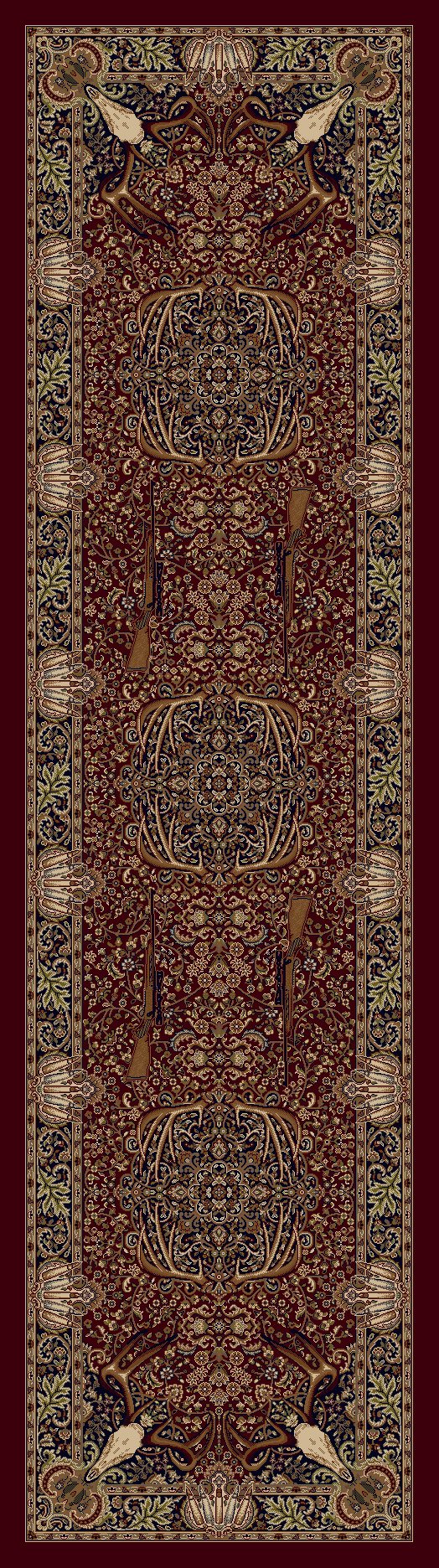 0385BUR217 Trophy Room - Burgundy  2x8 Runner.jpg