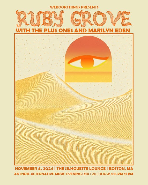 LAST SHOW OF THE YEAR ON Monday 11/4 with @theplusoness at @thesilhouetteallston 😎 come for the jazzy rock, soul, and trumpets, stay for the Narragansett, popcorn, friends, and a taste of the vibrant alternative music scene in Boston 🎶 you&rsquo;re