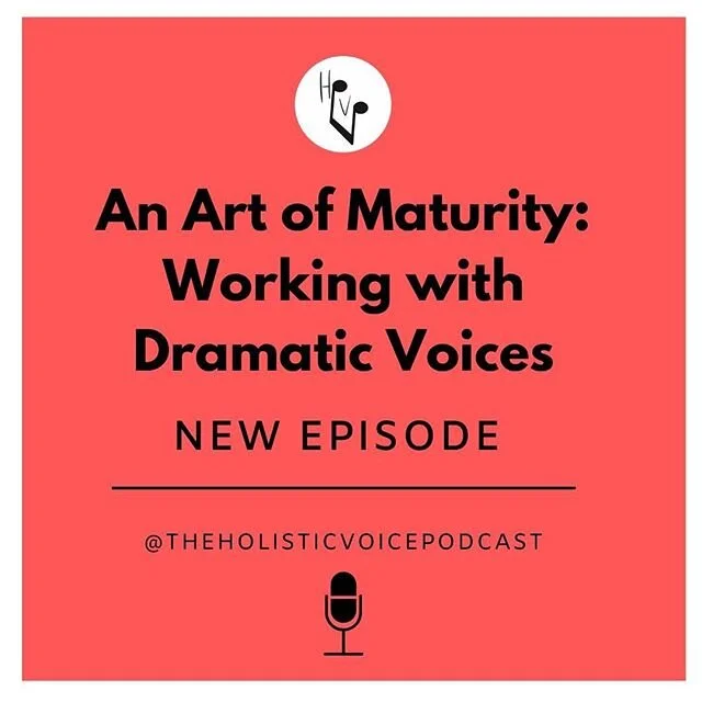 Our first episode of the new year! We discuss characteristics of a dramatic voice, resources and institutions available to foster dramatic vocal development, and more. Episode link in bio. #voice #singing🎤 #development #dramaticvoices
