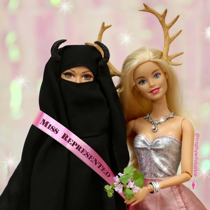 With my friend, Surayyah winning the Miss Represented title at last night's Honest Media Awards #TrophyWifeBarbie #shitjustgotreal - IMAGE NO LONGER ON INSTAGRAM