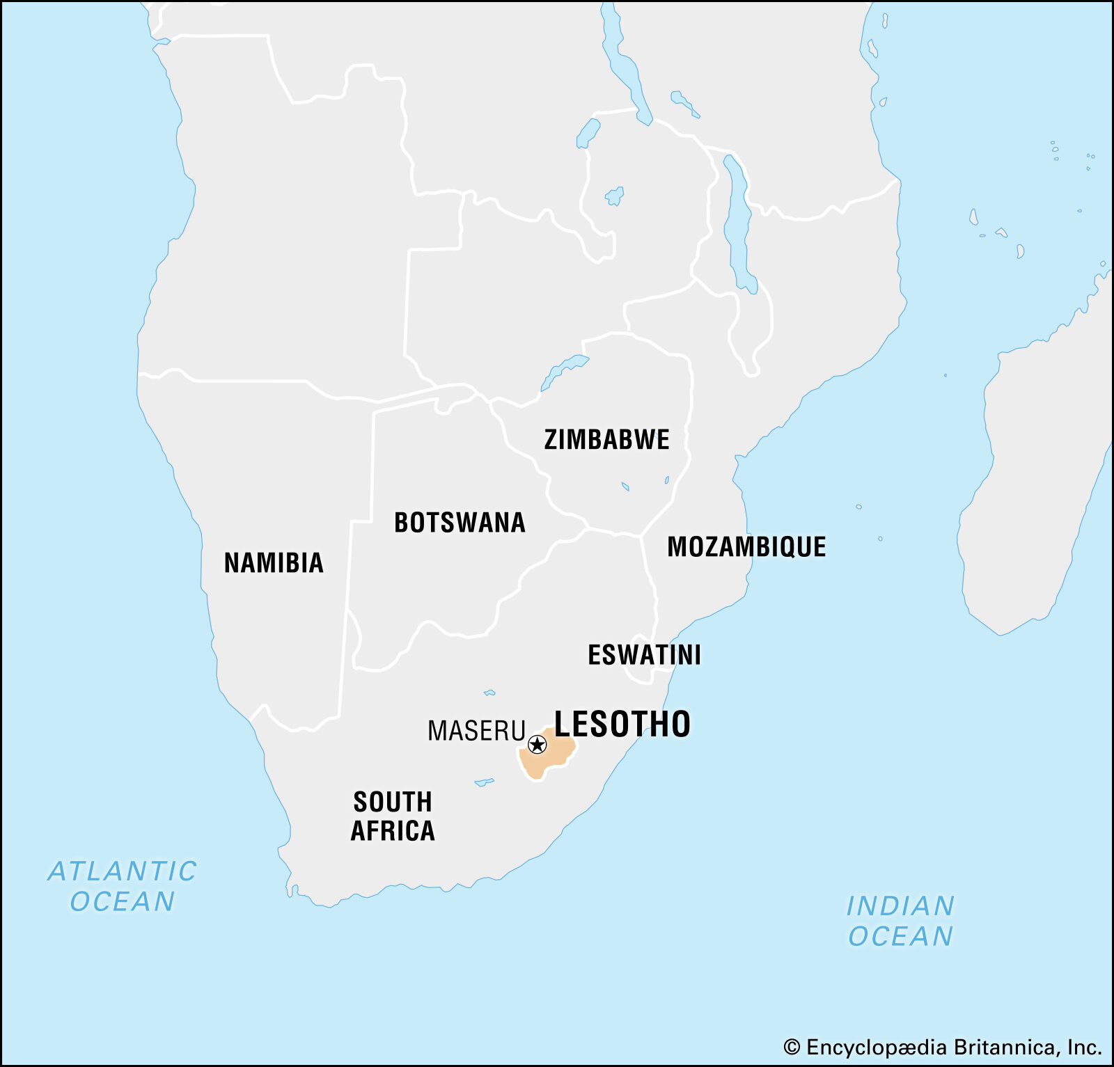 Lesotho on the Map