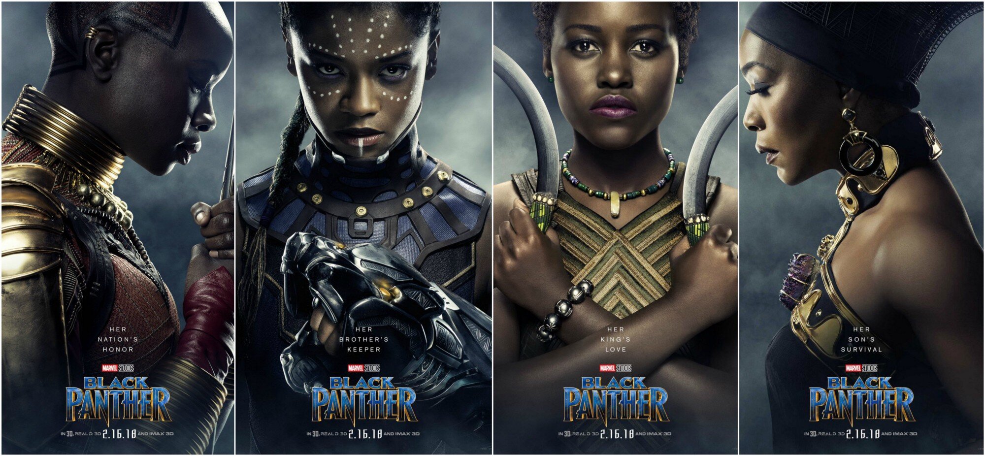 Okoye, Shuri, Naikia and Queen Ramonda