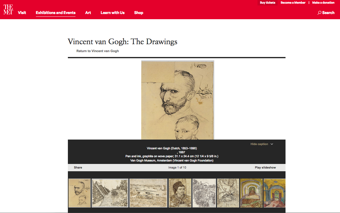 Vincent Van Gogh At the MET