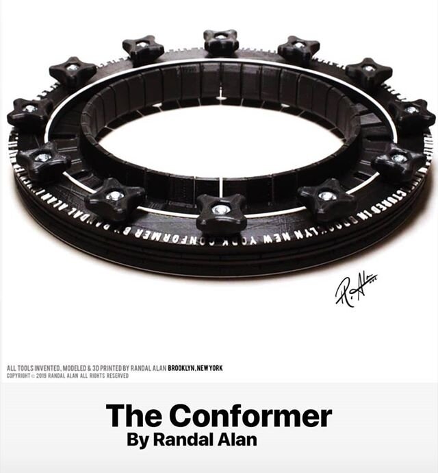 ATTENTION HATMAKERS: If you haven't found @randalalandesign yet then follow him NOW. He's taking hat tools to the next level. He's currently making halo conformateurs, all sizes of flanges, blocks, rounding jacks, pencil curlers, and more stuff to co